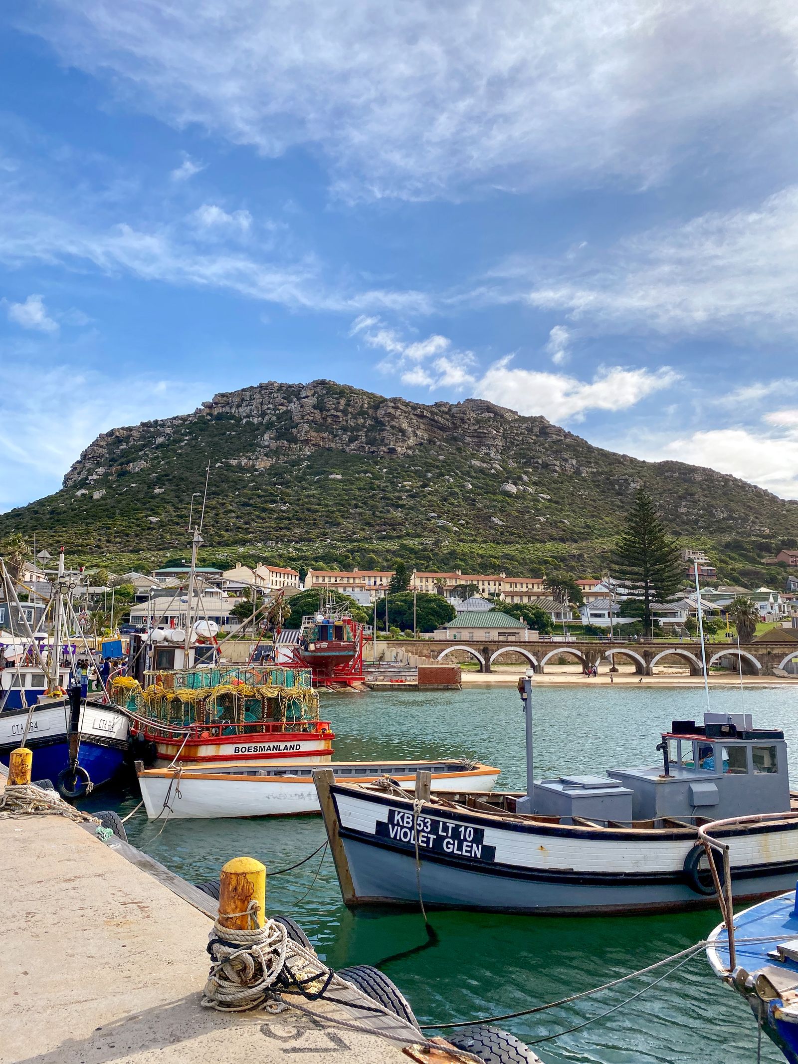 Fishing boats at Kalk Bay harbour, Cape Town