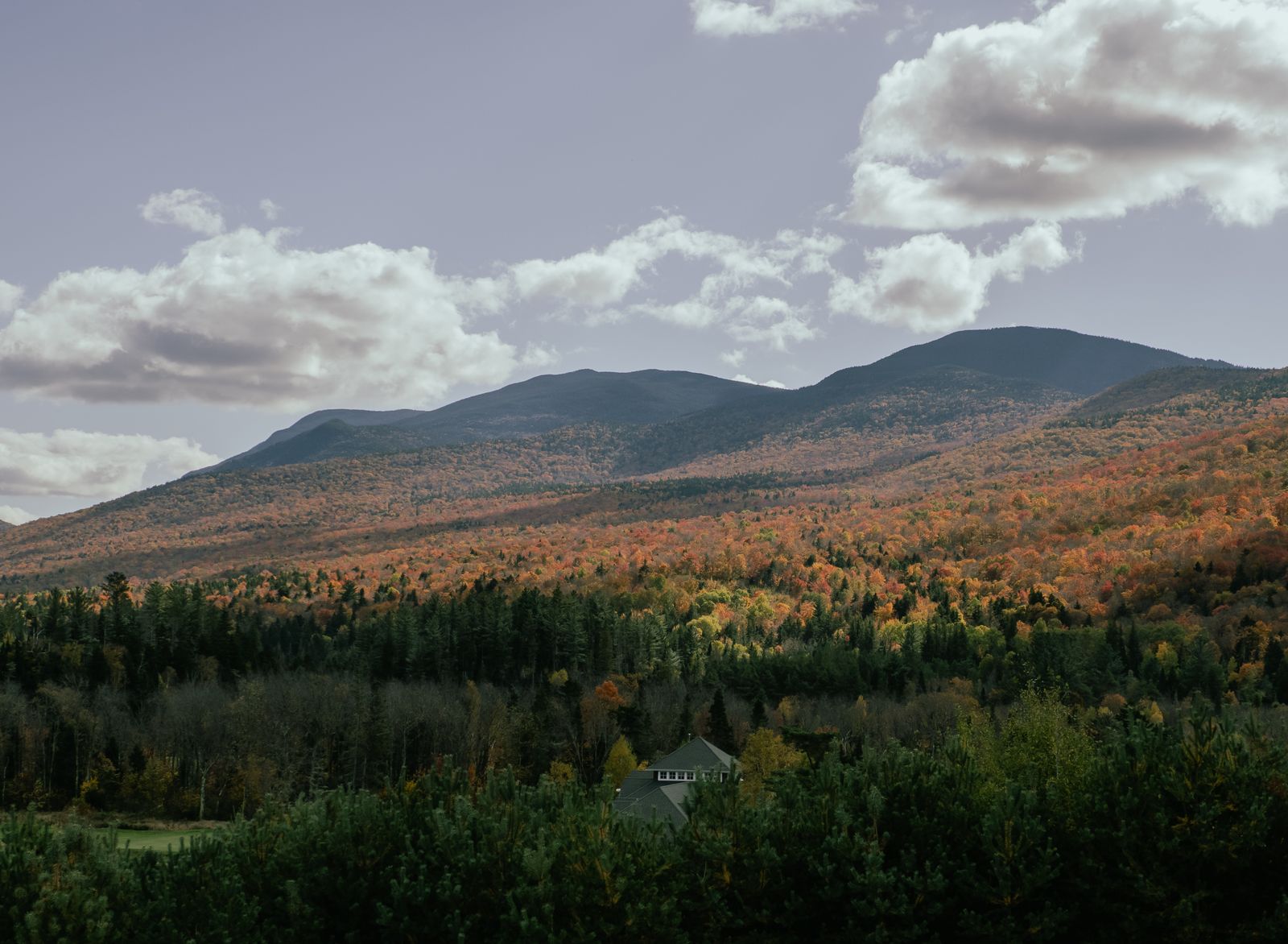 White Mountains in autumn, New Hampshire