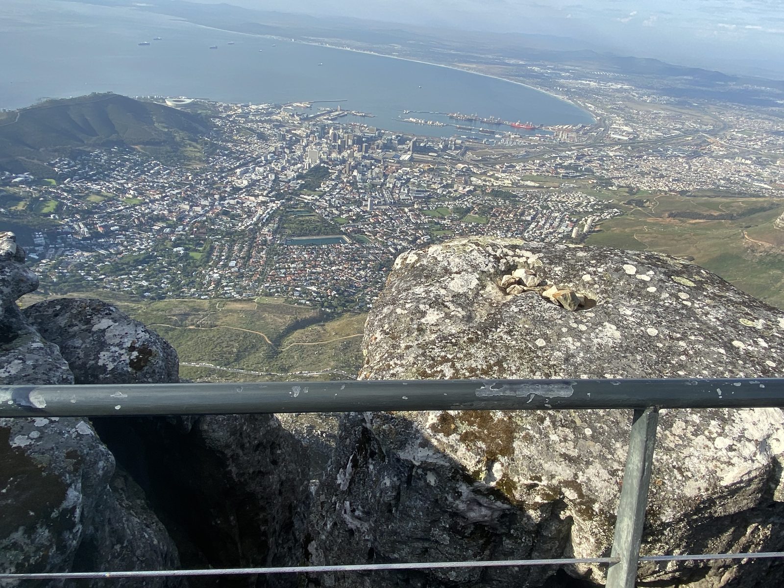 View from the top of Table Mountain looking out over Cape Town and the Atlantic