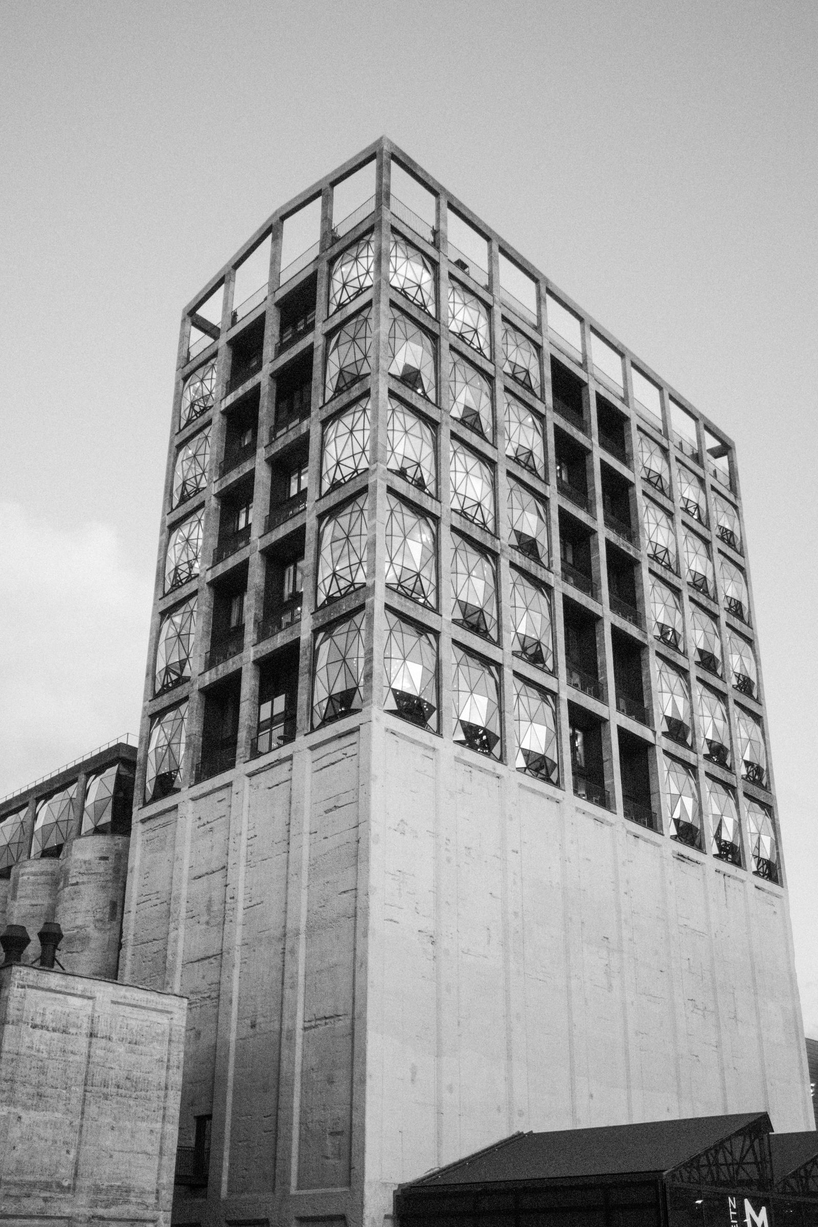 Zeitz MOCAA grain-silo museum building, Cape Town